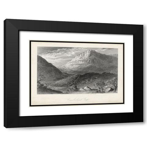 Cumberland Gap Black Modern Wood Framed Art Print with Double Matting by Bryant, William Cullen