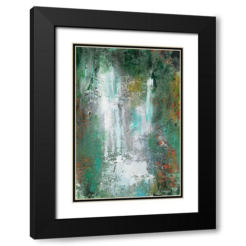 Waterfall in Paradise I Black Modern Wood Framed Art Print with Double Matting by Bramma, Lila