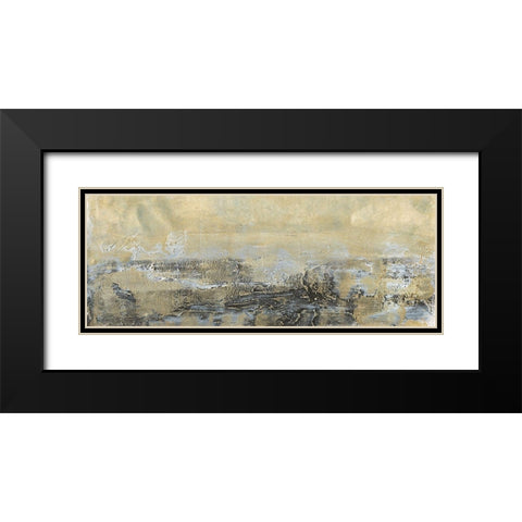 Gold Horizon I Black Modern Wood Framed Art Print with Double Matting by Bramma, Lila