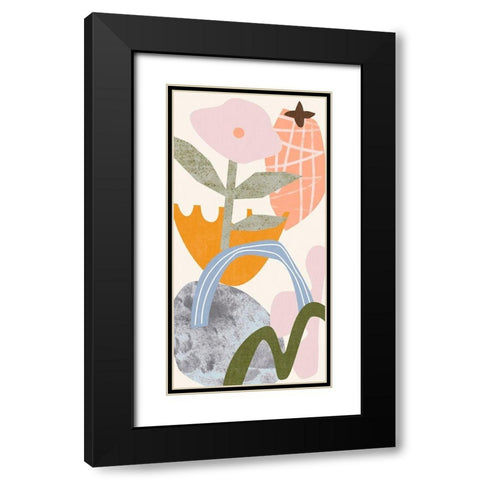 Lunar Flower VI Black Modern Wood Framed Art Print with Double Matting by Wang, Melissa