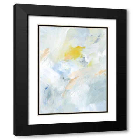 Canary and Sky I Black Modern Wood Framed Art Print with Double Matting by Barnes, Victoria