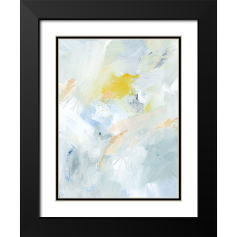 Canary and Sky I Black Modern Wood Framed Art Print with Double Matting by Barnes, Victoria