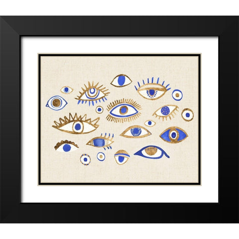 Weave of Intuition II Black Modern Wood Framed Art Print with Double Matting by Warren, Annie