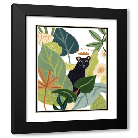 Panther Magic I Black Modern Wood Framed Art Print with Double Matting by Vess, June Erica