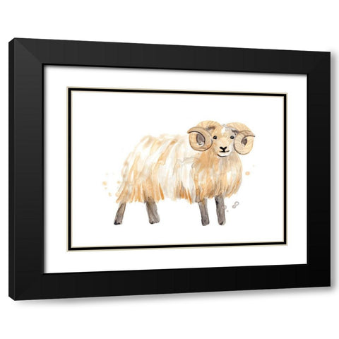 Highland Squad III Black Modern Wood Framed Art Print with Double Matting by Vess, June Erica
