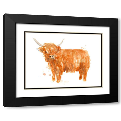 Highland Squad IV Black Modern Wood Framed Art Print with Double Matting by Vess, June Erica