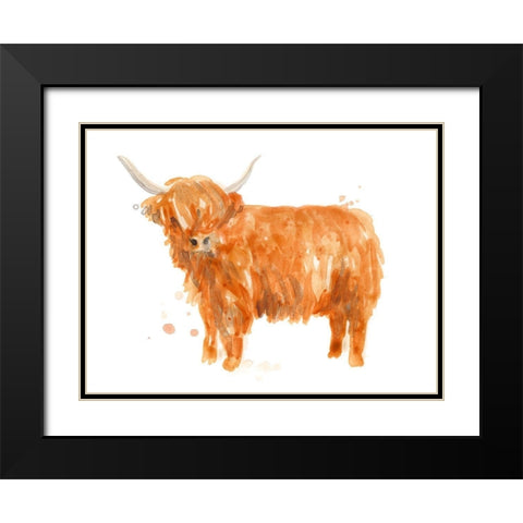 Highland Squad IV Black Modern Wood Framed Art Print with Double Matting by Vess, June Erica