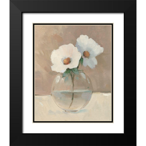 Glass Globe Still Life II Black Modern Wood Framed Art Print with Double Matting by OToole, Tim