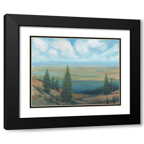 Mountain Top II Black Modern Wood Framed Art Print with Double Matting by OToole, Tim