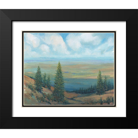 Mountain Top II Black Modern Wood Framed Art Print with Double Matting by OToole, Tim