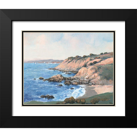 Ocean Bay I Black Modern Wood Framed Art Print with Double Matting by OToole, Tim