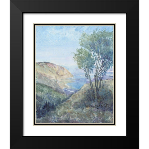 Scenic View II Black Modern Wood Framed Art Print with Double Matting by OToole, Tim