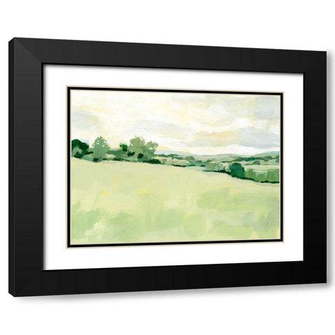 Pearly Pasture I Black Modern Wood Framed Art Print with Double Matting by Barnes, Victoria