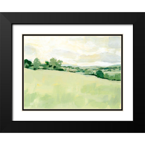 Pearly Pasture I Black Modern Wood Framed Art Print with Double Matting by Barnes, Victoria