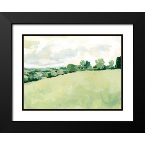 Pearly Pasture II Black Modern Wood Framed Art Print with Double Matting by Barnes, Victoria