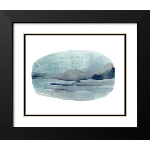 Vignette View I Black Modern Wood Framed Art Print with Double Matting by Vess, June Erica