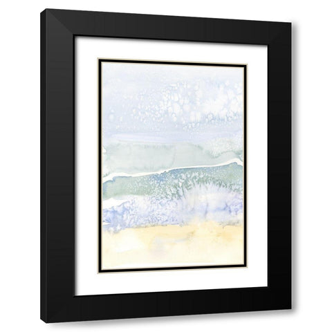 Salty Seaside I Black Modern Wood Framed Art Print with Double Matting by Caroline, Emma