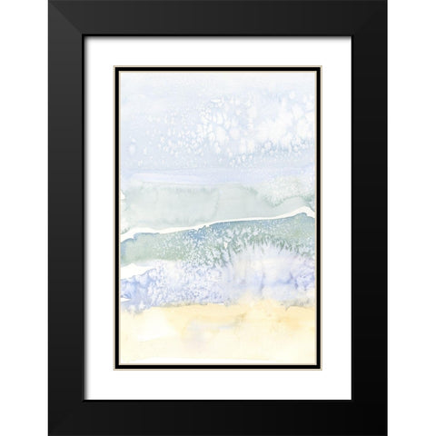Salty Seaside I Black Modern Wood Framed Art Print with Double Matting by Caroline, Emma