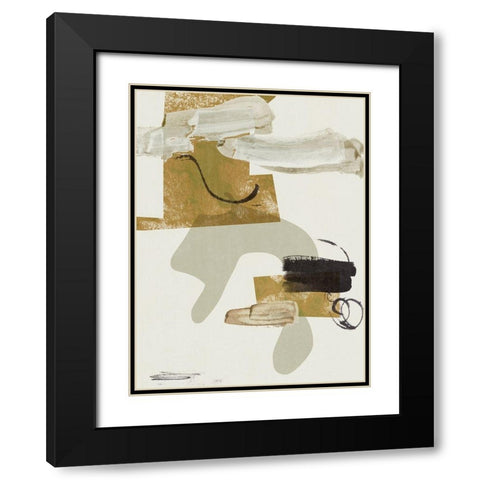Over the Line III Black Modern Wood Framed Art Print with Double Matting by Wang, Melissa
