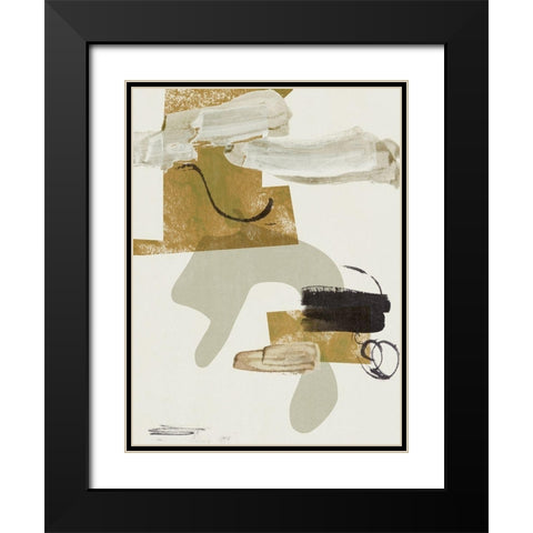 Over the Line III Black Modern Wood Framed Art Print with Double Matting by Wang, Melissa