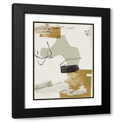 Over the Line IV Black Modern Wood Framed Art Print with Double Matting by Wang, Melissa