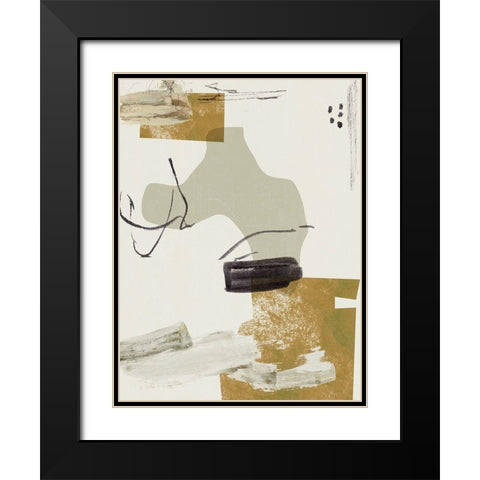 Over the Line IV Black Modern Wood Framed Art Print with Double Matting by Wang, Melissa