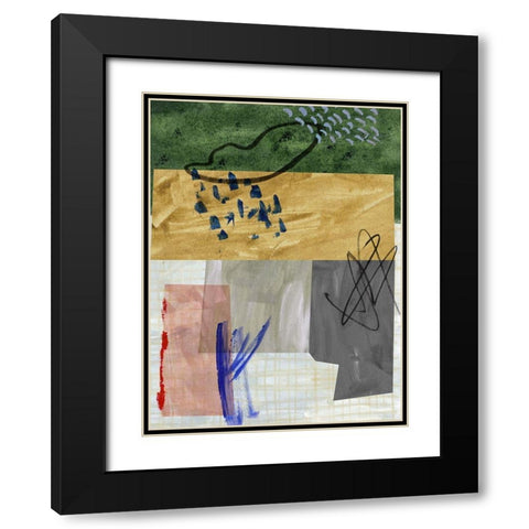 Rainy Season I Black Modern Wood Framed Art Print with Double Matting by Wang, Melissa