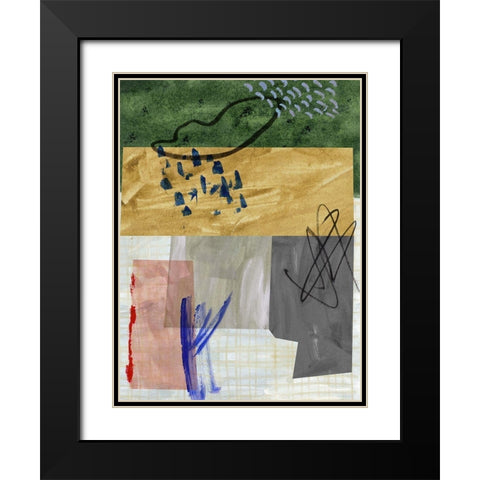 Rainy Season I Black Modern Wood Framed Art Print with Double Matting by Wang, Melissa