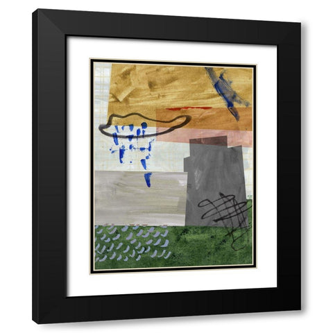 Rainy Season III Black Modern Wood Framed Art Print with Double Matting by Wang, Melissa