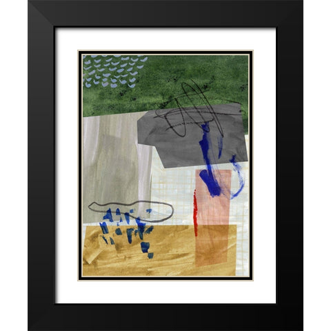 Rainy Season IV Black Modern Wood Framed Art Print with Double Matting by Wang, Melissa