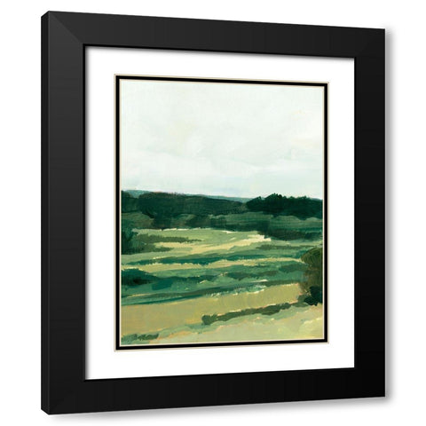 Treeline Vista I Black Modern Wood Framed Art Print with Double Matting by Barnes, Victoria