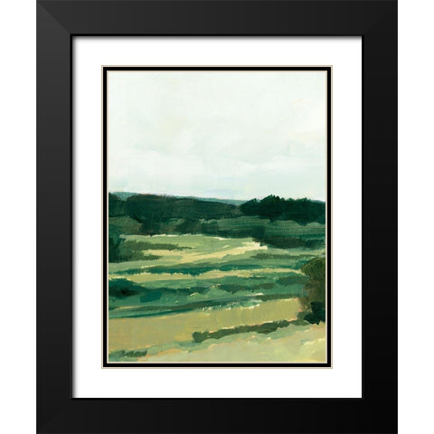 Treeline Vista I Black Modern Wood Framed Art Print with Double Matting by Barnes, Victoria