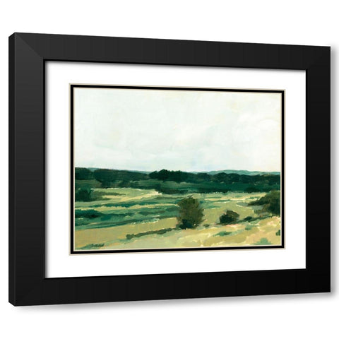 Treeline Vista III Black Modern Wood Framed Art Print with Double Matting by Barnes, Victoria