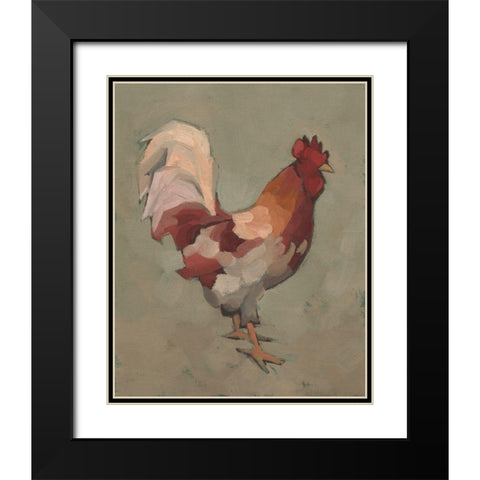 Roost Ruler I Black Modern Wood Framed Art Print with Double Matting by Green, Jacob