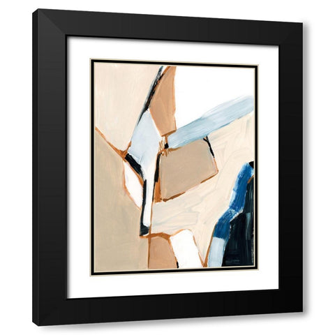 Diagramme II Black Modern Wood Framed Art Print with Double Matting by Barnes, Victoria
