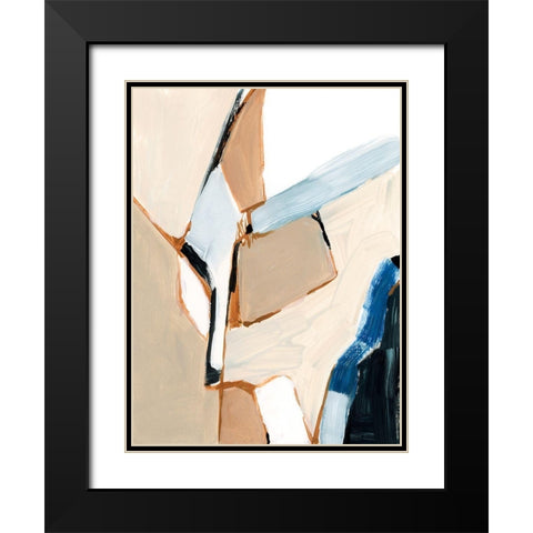 Diagramme II Black Modern Wood Framed Art Print with Double Matting by Barnes, Victoria