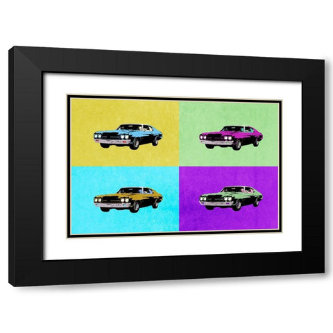 Pop Art Classics II Black Modern Wood Framed Art Print with Double Matting by Warren, Annie