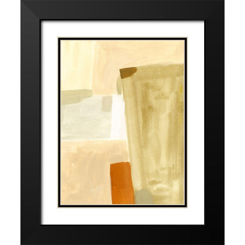 Neutral Block I Black Modern Wood Framed Art Print with Double Matting by Barnes, Victoria