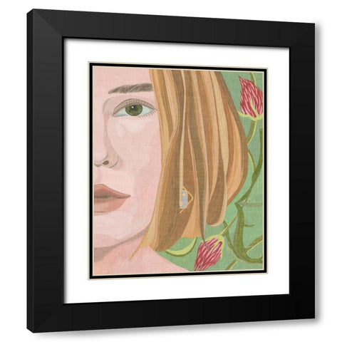 Morning Portrait I Black Modern Wood Framed Art Print with Double Matting by Wang, Melissa