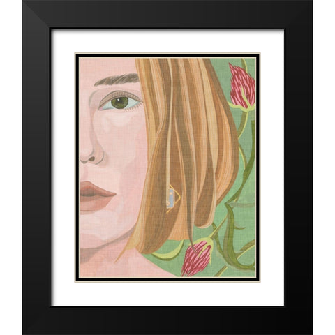 Morning Portrait I Black Modern Wood Framed Art Print with Double Matting by Wang, Melissa