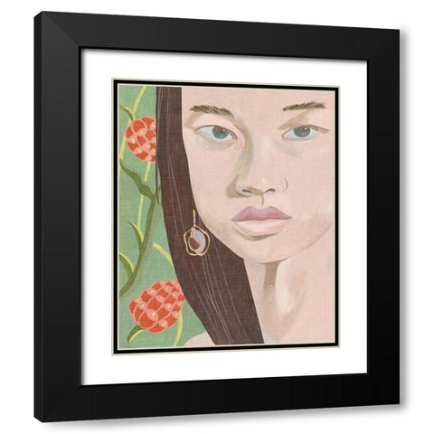 Morning Portrait III Black Modern Wood Framed Art Print with Double Matting by Wang, Melissa