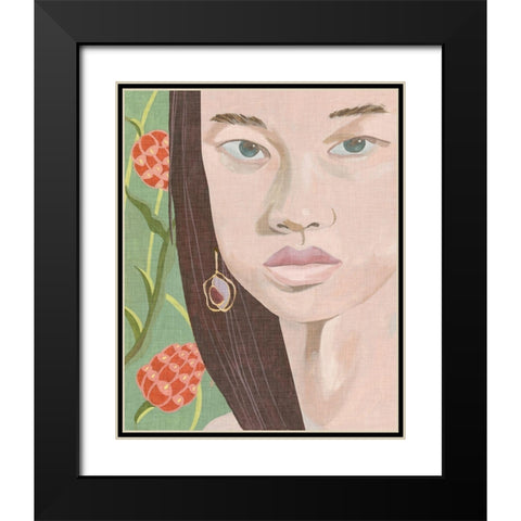 Morning Portrait III Black Modern Wood Framed Art Print with Double Matting by Wang, Melissa