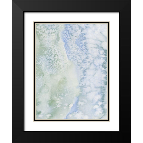 Sea Salt Reverie I Black Modern Wood Framed Art Print with Double Matting by Caroline, Emma