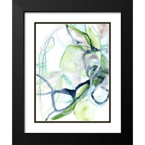 Hive Cycle II Black Modern Wood Framed Art Print with Double Matting by Vess, June Erica