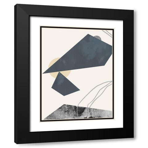 Diamond Slate I Black Modern Wood Framed Art Print with Double Matting by Green, Jacob