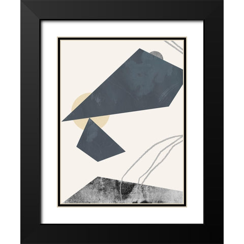 Diamond Slate I Black Modern Wood Framed Art Print with Double Matting by Green, Jacob
