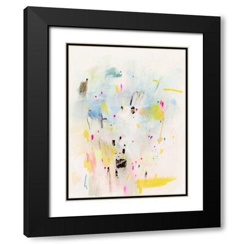 Sprinkle III Black Modern Wood Framed Art Print with Double Matting by Barnes, Victoria