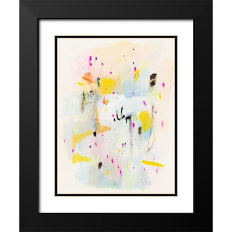 Sprinkle IV Black Modern Wood Framed Art Print with Double Matting by Barnes, Victoria