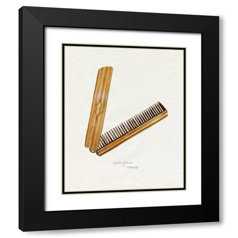 Gilded Toiletries IV Black Modern Wood Framed Art Print with Double Matting by Popp, Grace