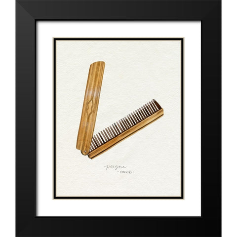 Gilded Toiletries IV Black Modern Wood Framed Art Print with Double Matting by Popp, Grace